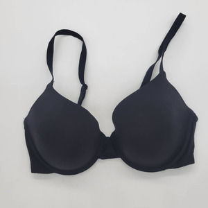Victoria's Secret Underwire Bra Black Uplift Semi Demi Convertible Size 32DD